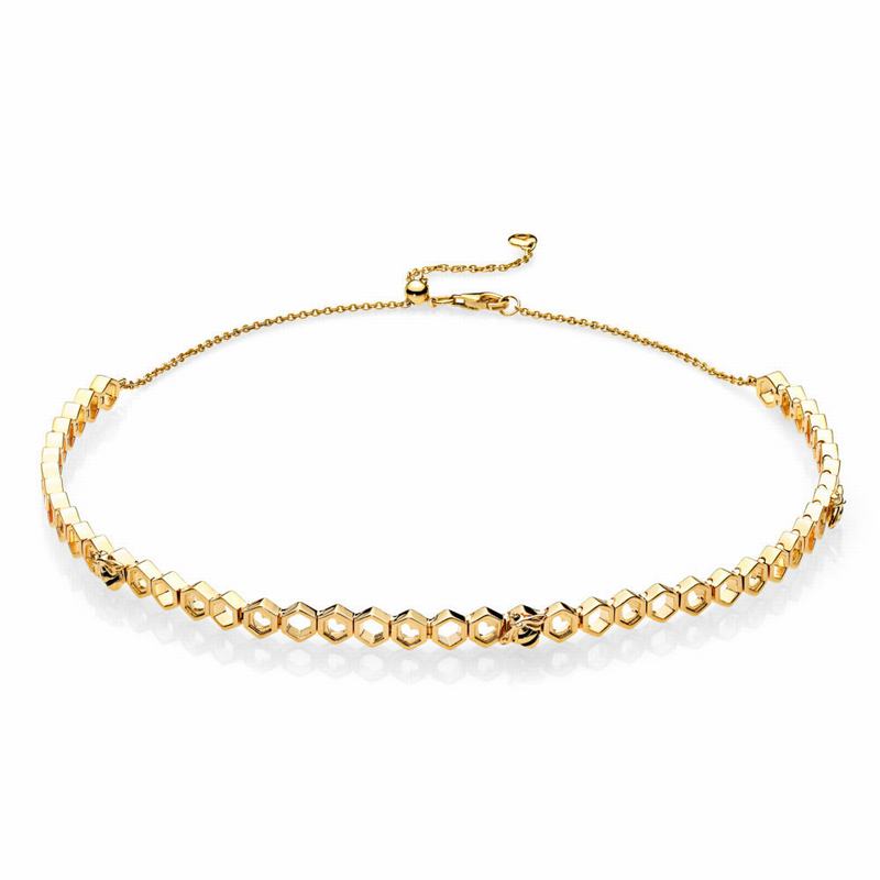 Pandora Australia Shine™ Limited Edition Honeybee Choker - 18ct Gold Plated | ZEGDSH587